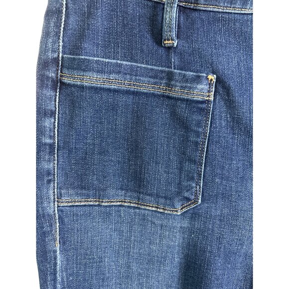 Frame Denim Le Bardot Crop Flare Size 29‎ Jeans Patch Pocket Raw Hem $240 Menara - Picture 5 of 11